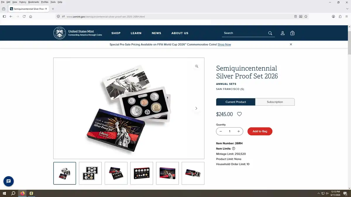 2026-United-States-Mint-Semiquincentennial-Silver-Proof-Set-Available-On-June-11